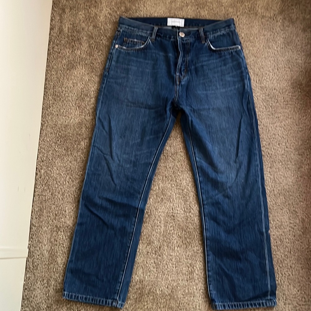 Current Elliot Button Fly Straight Leg Denim - image 1